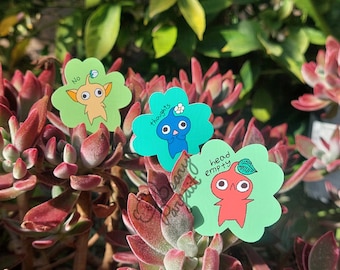 No Thoughts Head Empty Pikmin 3 Sticker Set
