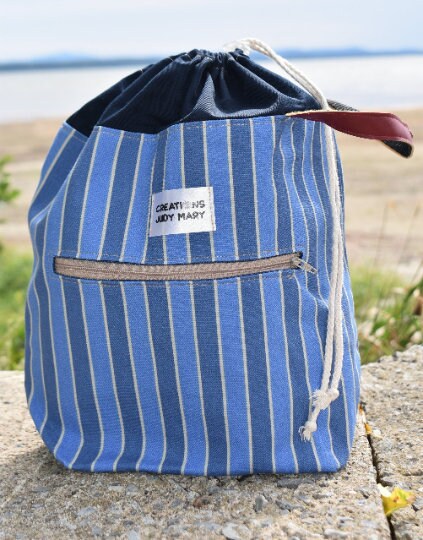Knitting/crochet Project Bag-baluchon - Etsy
