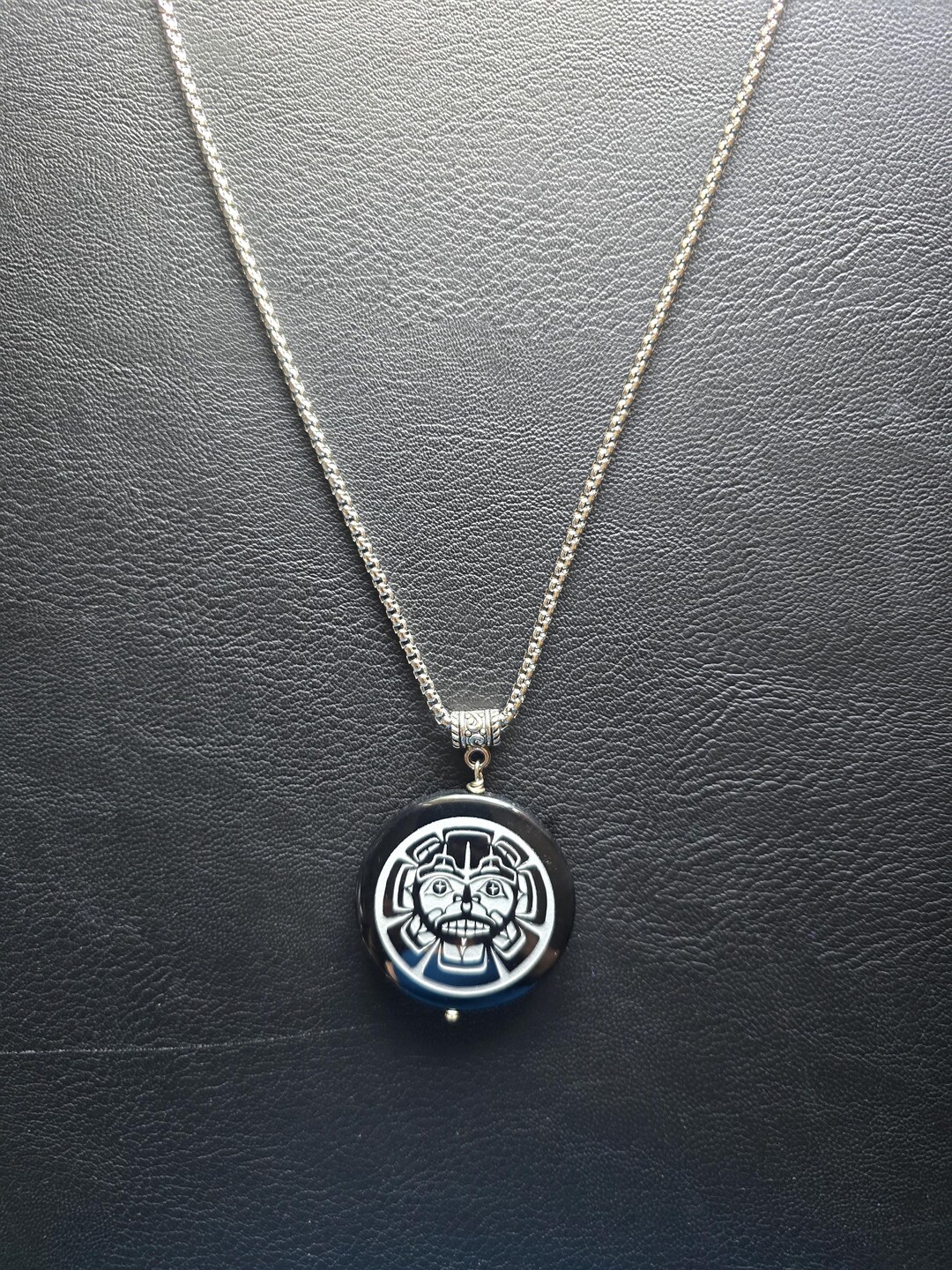 Pacific Northwest Coast First Nation Sun and Bear Pendant Necklace for ...