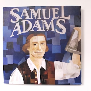 Sam Adams Print on Canvas (12 inches x 12 inches)