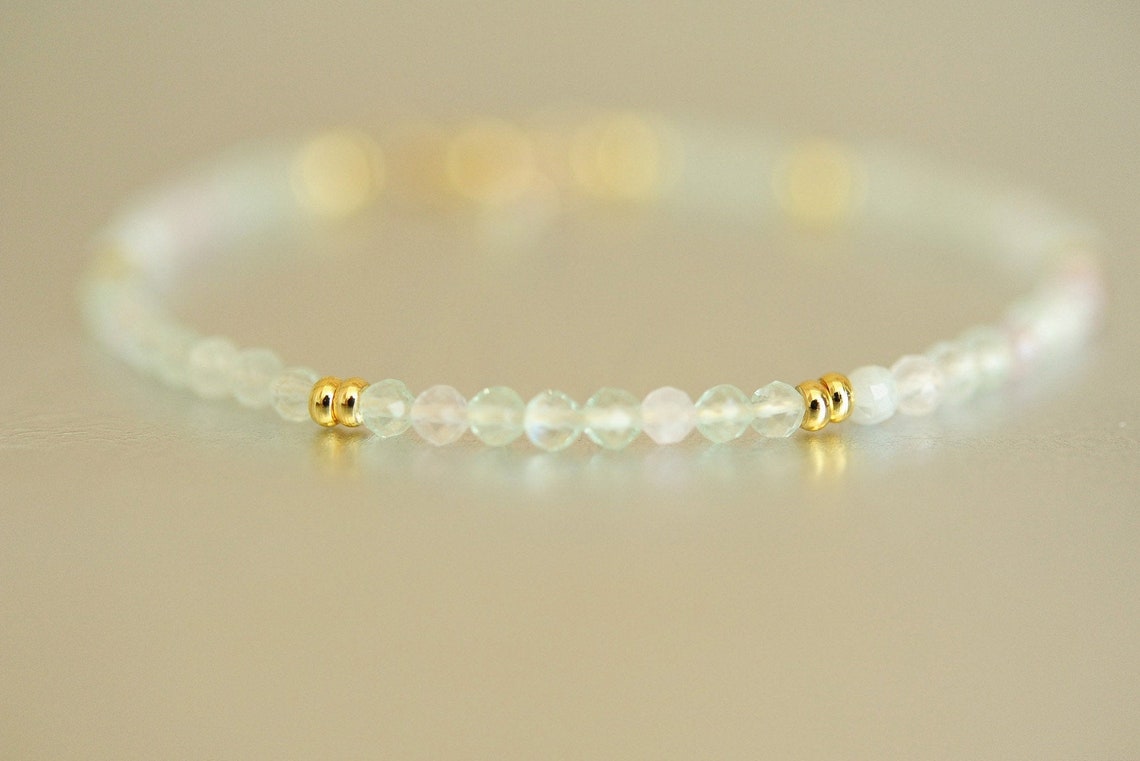 Fluorite Bracelet Fluorite Jewelry Gemstone Beaded Bracelet Etsy