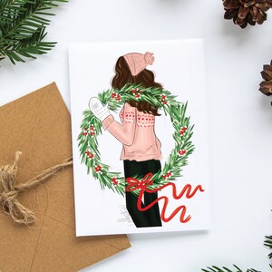 The Wreath Cards Set, Christmas Cards, Christmas Stationery, Holidays Greeting Cards, Christmas Cards Set, Christmas Stationery Card Set