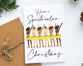 Rockettes Line Up Xmas Cards Set, NYC Christmas Cards, NYC Stationery, Holidays Greeting Cards, Christmas Cards Set NYC Christmas Stationery