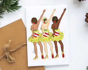 The Rockettes Cards Set, Christmas Cards, Christmas Stationery, Holidays Greeting Cards, Christmas Cards Set, NYC Christmas Stationery Set