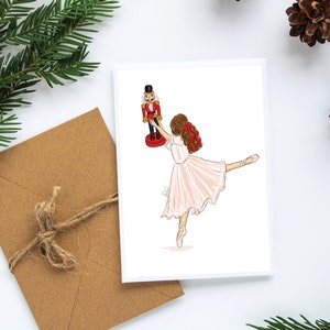 Clara, The Nutcracker Cards Set Red Christmas Cards, The Nutcracker Stationery, Holidays Greeting Cards Christmas Cards Set, Nutcracker Card