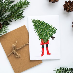Holiday Tree Cards Set, Christmas Cards, Christmas Stationery, Holidays Greeting Cards, Christmas Cards Set, Christmas Stationery Set Xmas