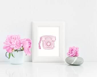 A Quick Phone Call, Office Decor Art, Office Wall Art, Desk Art Prints, Office Wall Decor, Telephone Desk Decor, Desk Fashion Illustration