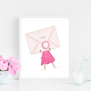 Liefdesbrief Art Galentine Art Print Valentijnsdag geschenken Valentijnsdag wenskaarten Print Art BFF Gifts PLTStudio Xoxo Galentine Gifts