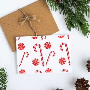 Candy canes Cards Christmas Cards Christmas Stationery Holidays Greeting Cards Christmas Cards Set Christmas Stationery Set PLTStudio xmas