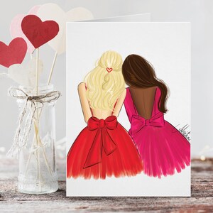 Galentine Card Set, Valentine's Day Cards, Galentine’s Day Greeting Cards, Valentine's Day Stationery, Galentines Day Cards Set, BFF Card