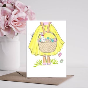 Conjunto de cartões de felicitações de cesta de Páscoa, conjunto de artigos de papelaria de primavera PLTStudio Conjunto de artigos de papelaria de Páscoa, cartões de felicitações de Páscoa Cartões de feliz Páscoa Cartão de primavera