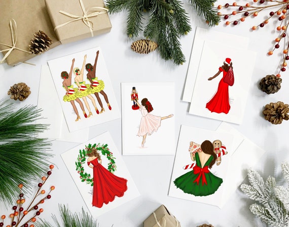 SET OF 10 Holiday Variety Pack 2 Christmas Cards Christmas