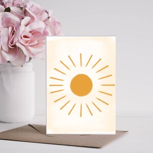 Sunshine kaarten set, alledaagse kaarten set alledaagse briefpapier set, notitiekaarten wenskaarten briefpapier set bureau wenskaart BFF geschenken notities