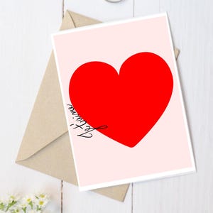 Je T'aime Jahrestagskarten Valentinstagskarten Valentinstag Grußkarten Valentinstag Briefpapier Romantische Karten Set Jahrestagskarte
