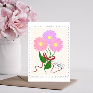 Te amo, mãe, conjunto de cartões de felicitações para o dia das mães, cartões para o dia das mães, cartões para o dia das mães, cartão de aniversário da mãe, conjunto de papelaria para a mãe Pltstudio