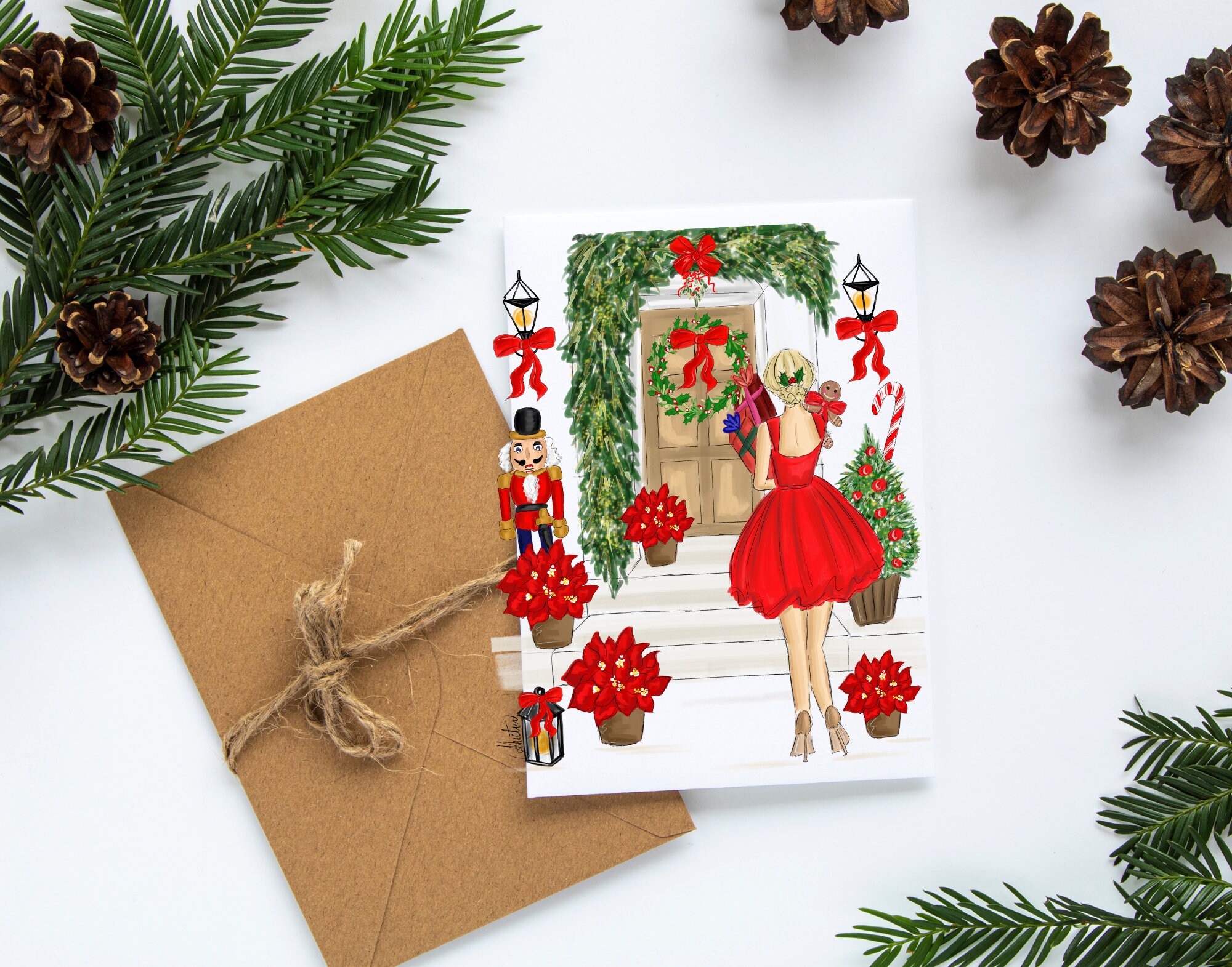SET OF 10 Holiday Variety Pack 3 Christmas Cards Christmas Stationery ...