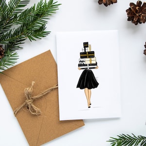 Glam Holiday Gifts Cards Set Christmas Cards Gingerbread House Stationery Holidays Greeting Cards Christmas Cards Set Christmas Stationery