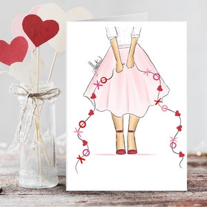 Ensemble de cartes Xoxo, Cartes de Saint-Valentin, Cartes de vœux de la Saint-Valentin, Papeterie de la Saint-Valentin, Ensemble de cartes Galentine, Cadeaux BFF