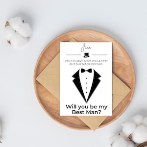 Cartes pour proposition de garçon d'honneur, mariage