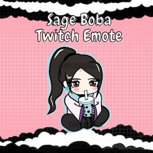 Sage Boba Twitch Emote/Anstecker