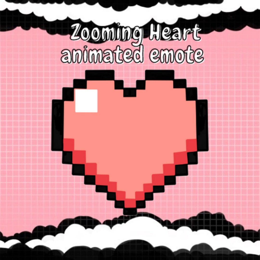 Heart Animated Emote zooming - Etsy