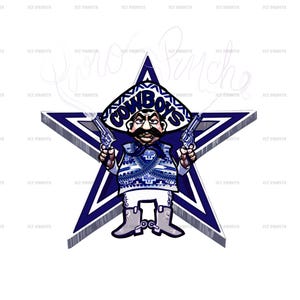 Puro Pinche Cowboys Design| Custom Dallas Cowboys Fan PNG | Cowboys Football T-Shirt & Sublimation PNG Dallas Fan Gear| DC Helmet