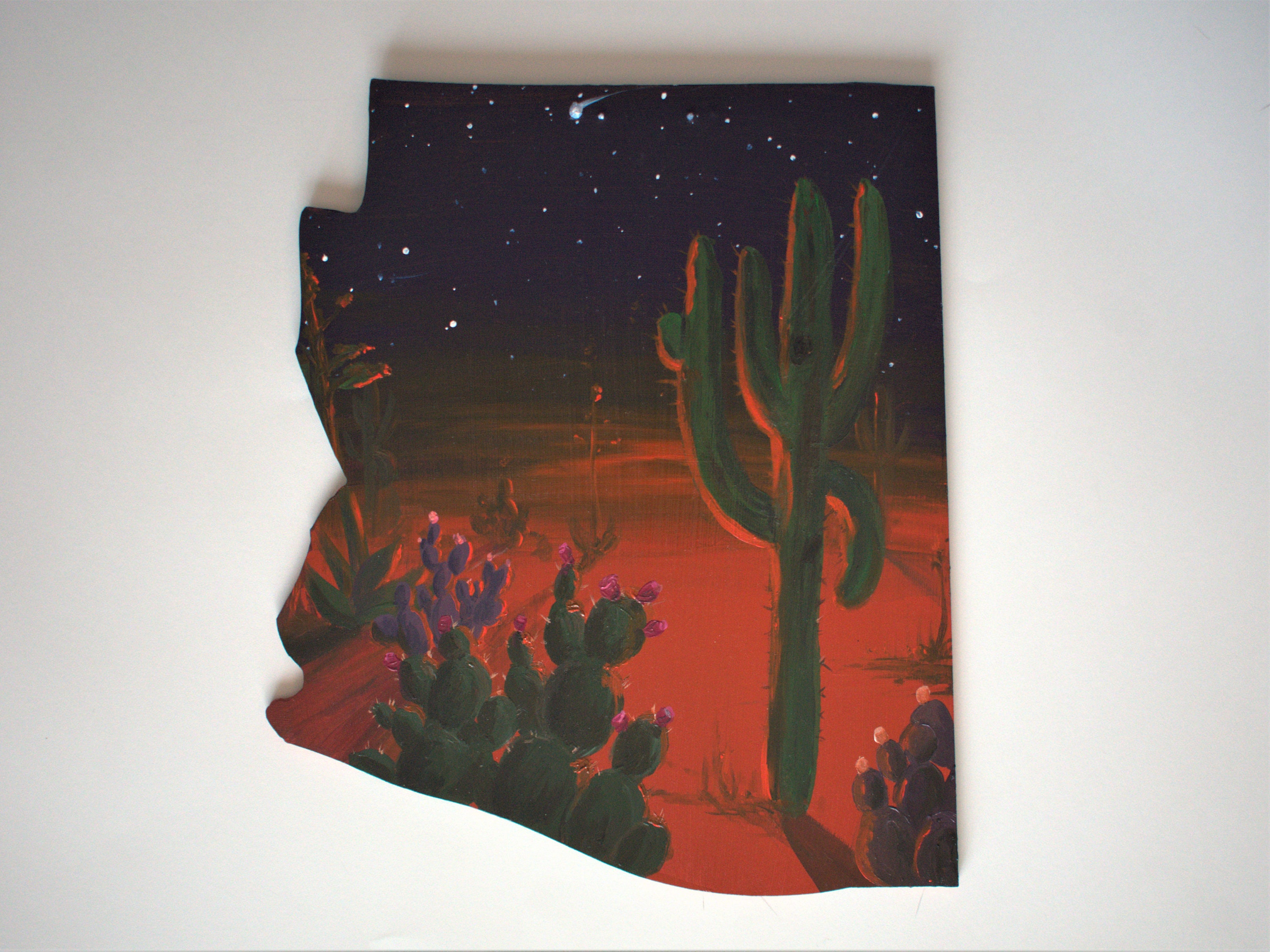 Arizona Wall Art Original Desert Painting Arizona Decor Etsy