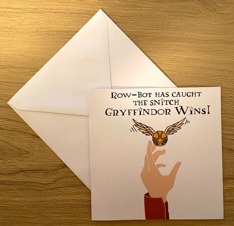 Harry Potter Quidditch Themed Birthday Card with Film Quote Etsy