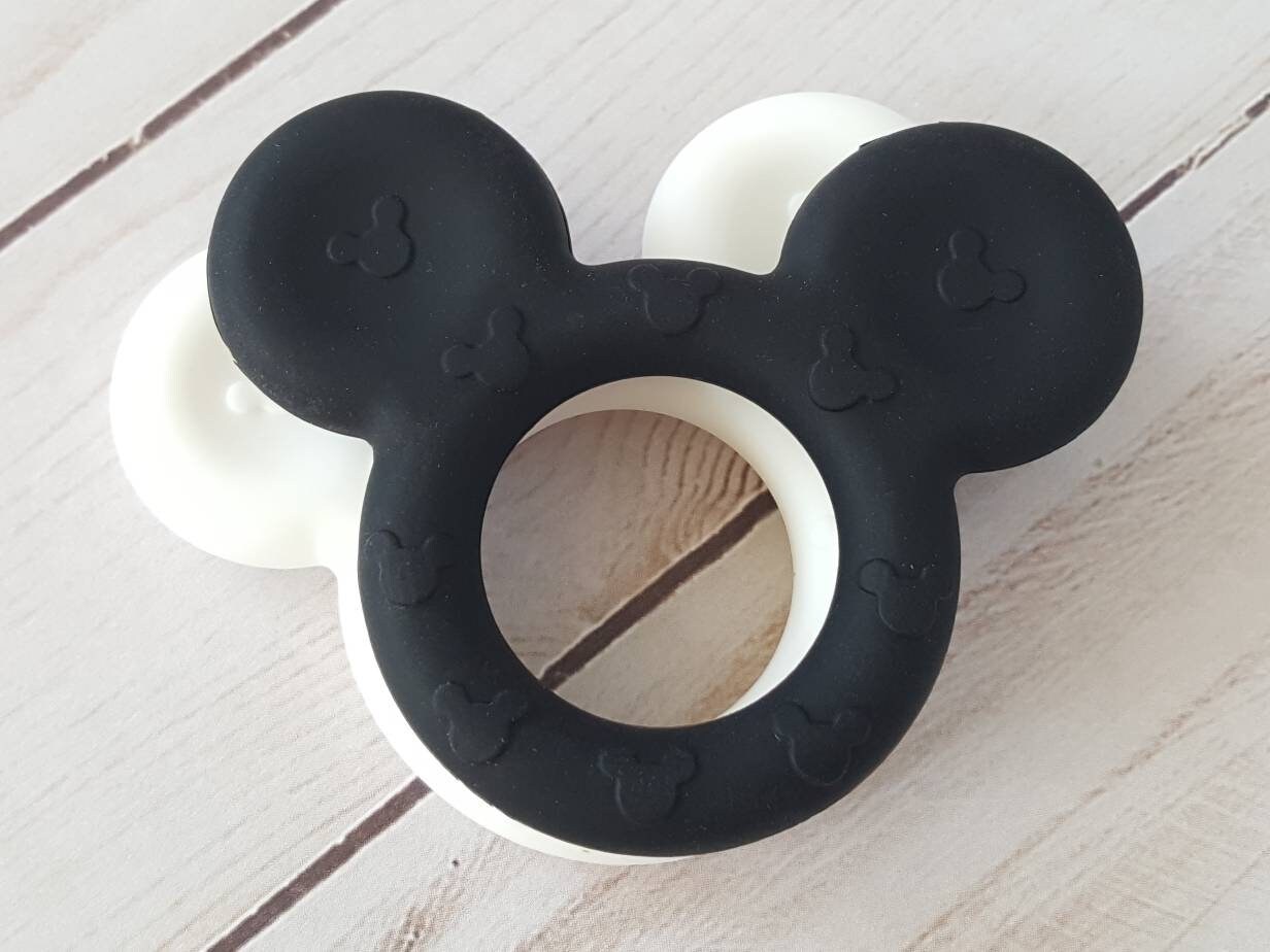 Mouse ears silicone Baby teether.  BPA free. Baby shower gift for an …