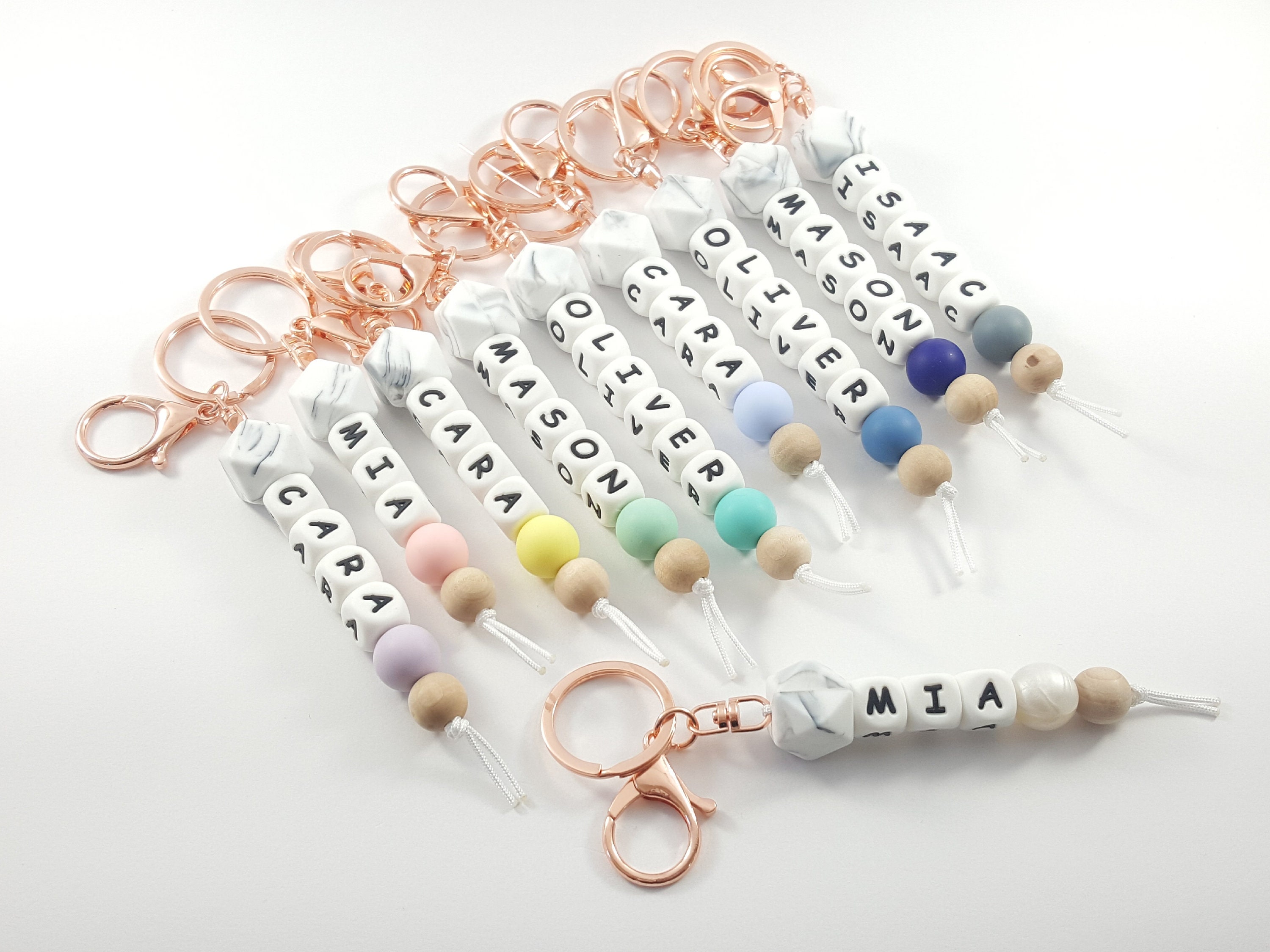 Name Keychain. Makes a great diaper bag or student backpack accessory…