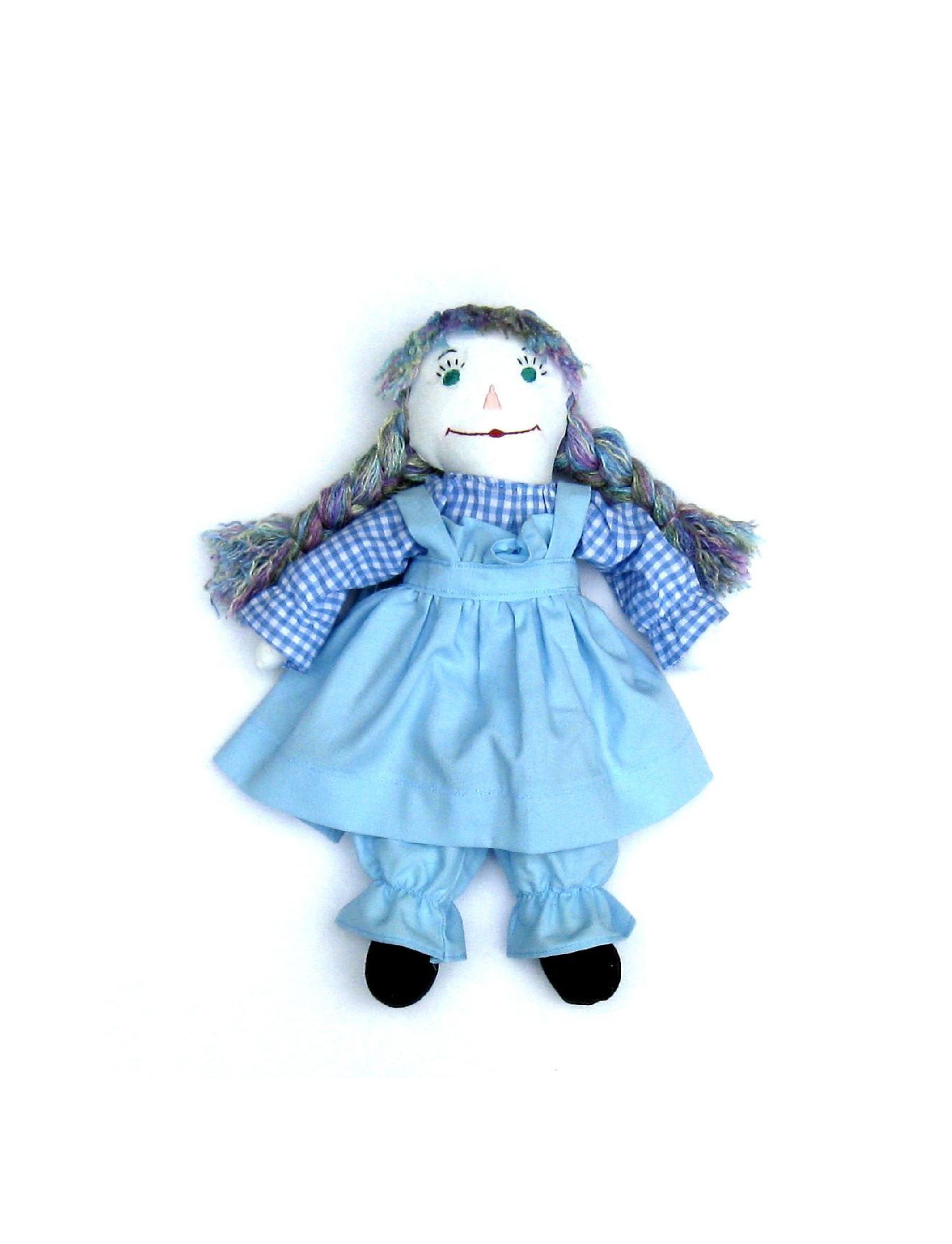 Prairie Pickins Hand Made Bonnie Blue Rag Doll V2 Etsy