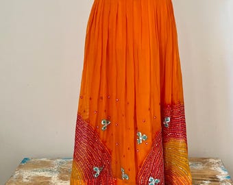 jupe indienne décorative vintage