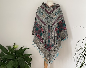 Hooded Blanket poncho