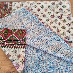 Silk kantha scarf image 9