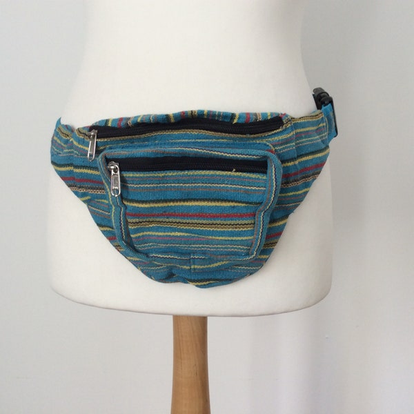 Ethnic fabric fanny pack