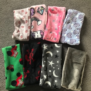Cosy fleece neck warmer choice of fabrics soft warm scarf Christmas gift