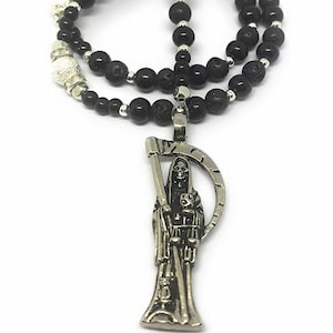 Holy Death&#39;s Lava Stones Rosary.