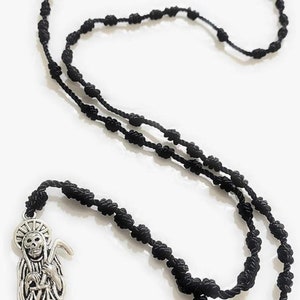 Santa Muerte thread rosary Unisex