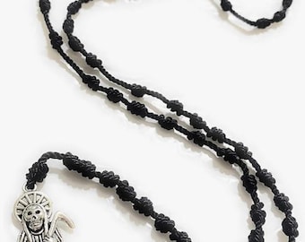 Santa Muerte thread rosary Unisex