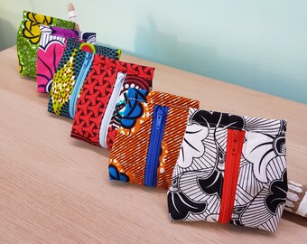 African Ankara Headphone Purse coin purse