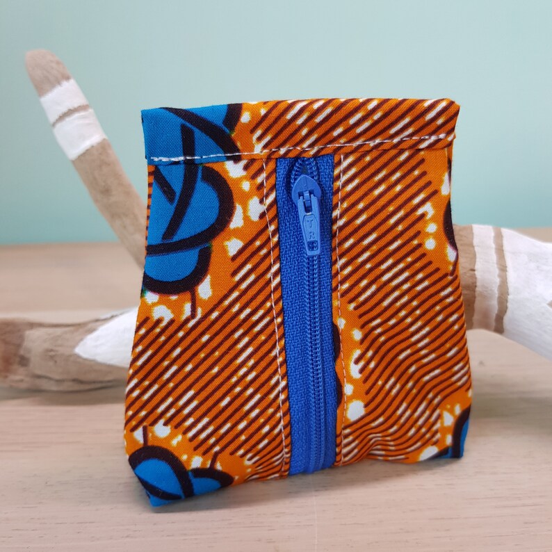 African Ankara Headphone Purse coin purse