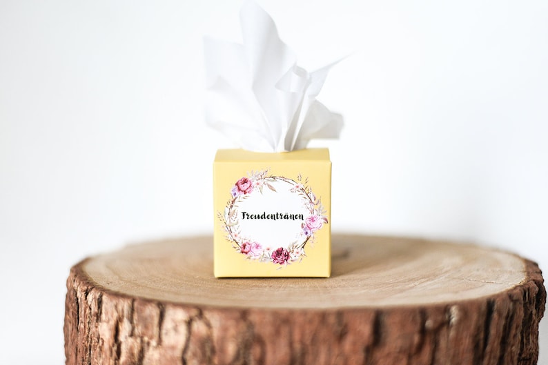 50 pieces of Pleasure tears handkerchiefs boxes For your happy Tears