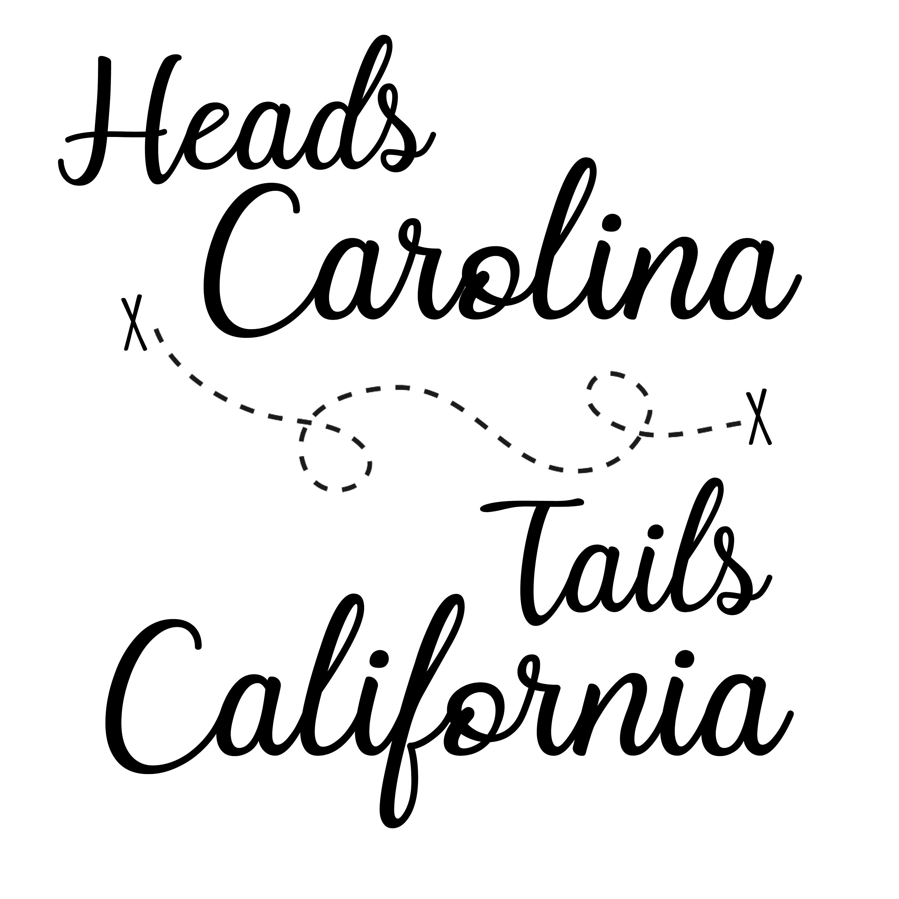 SVG Heads Carolina Tails California Jo Dee Messia Shirt Etsy