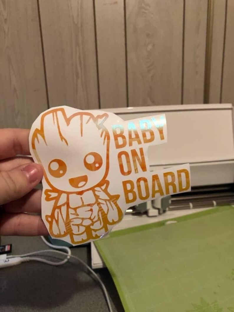 Download SVG Car Decal Cut File Baby Groot Baby On Board | Etsy