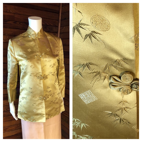Silk Jacket, Satin Jacket, Bed Jacket, Vintage As… - image 1