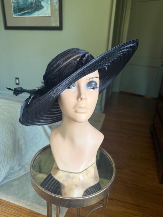 Vintage Hat, Straw Hat, Vintage, Picture Hat, 194… - image 1