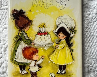 Libro Hallmark “Un cumpleaños es un día mágico” de Dean Walley, ilustrado por Alice Ann Biggerstaff, 1967