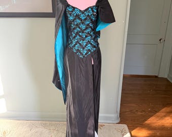 Vestido de graduación años 80, vestido de graduación sin tirantes, vestido de encaje años 80, vestido de gala, vestido de lentejuelas años 80, vestido disco, ILGWU / XS