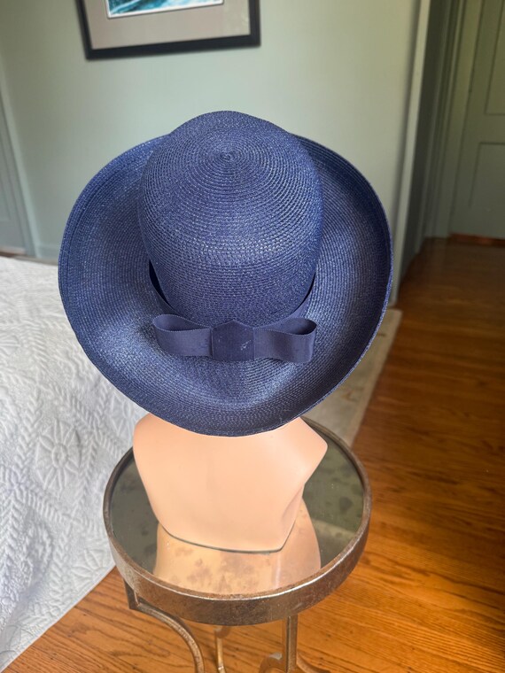Vintage Hat, Straw Hat, Blue Hat, Sears, Summer H… - image 7