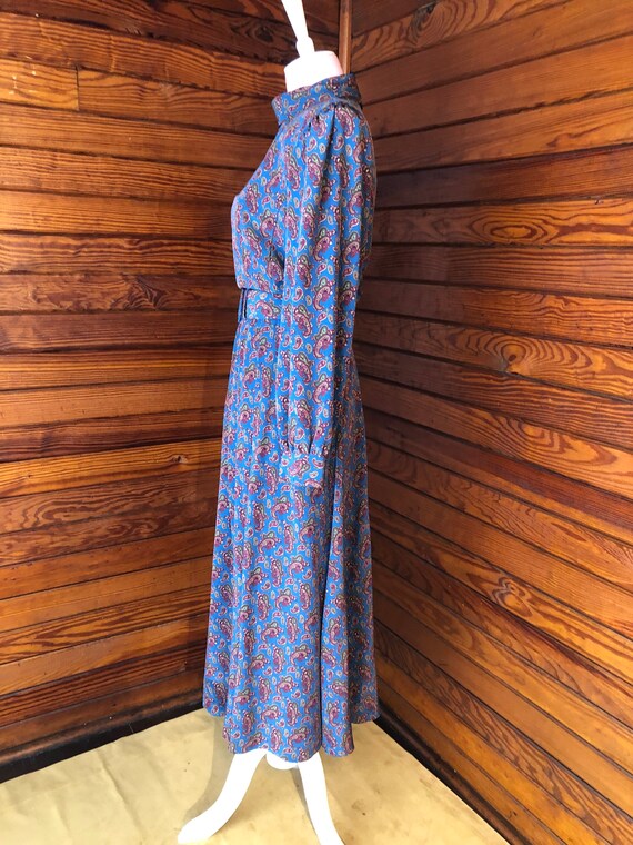 Floral Midi Dress, Paisley Dress, 80s Dress, 40s … - image 7
